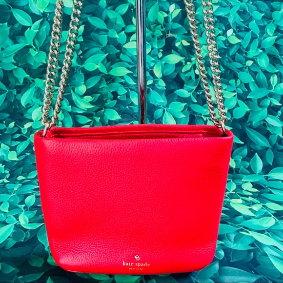 Kate spade Hayes ellery red shoulder bag pearl - Picture 5 of 7
